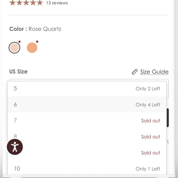 NWT, TKEES Alex in Rose Quartz, size 7 or 38, completely sold out, with dust bag - Picture 10 of 11